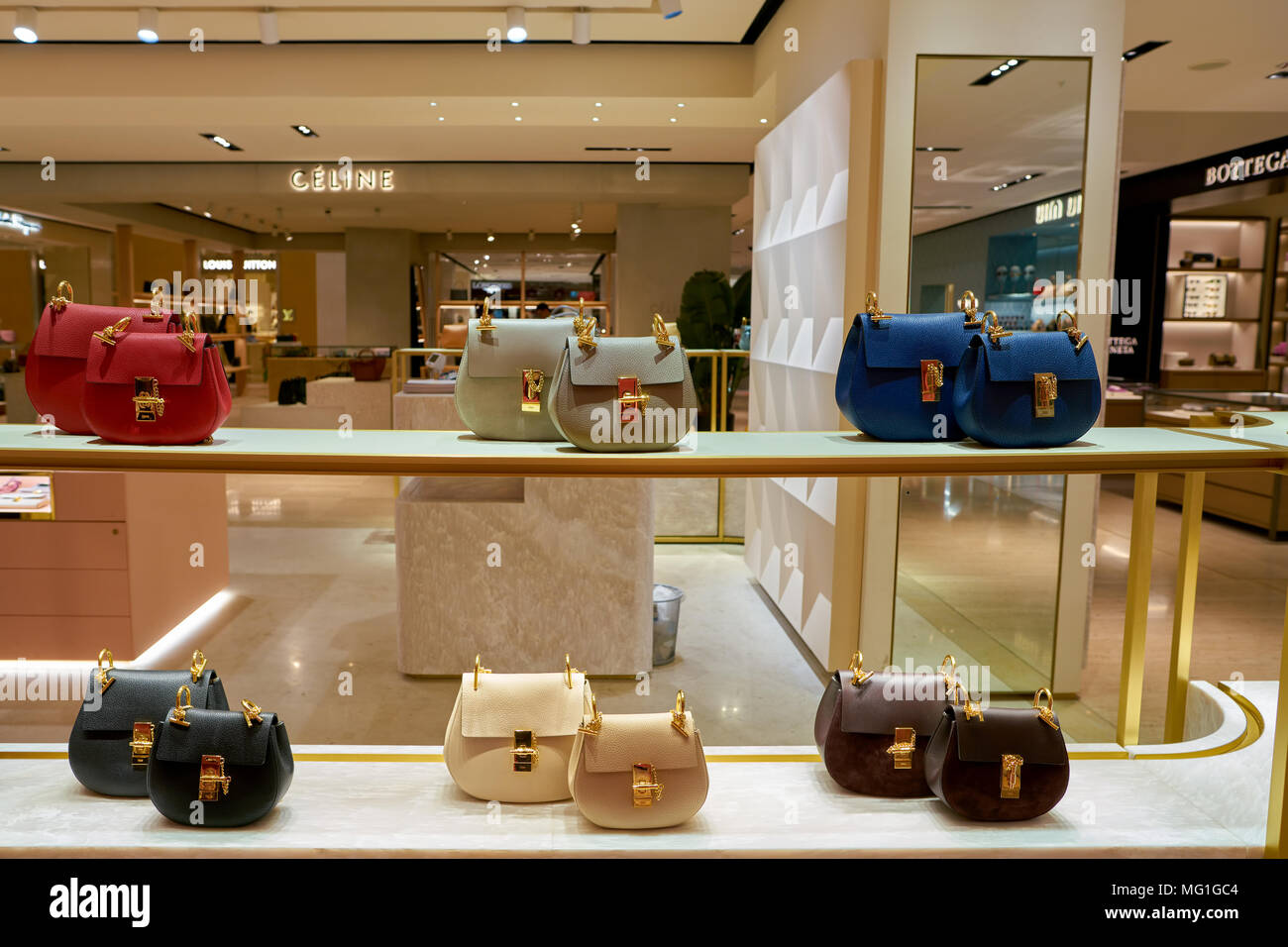 ROME, ITALY - CIRCA NOVEMBER, 2017: Chloe bags sit on display at a second  flagship store of Rinascente in Rome Stock Photo - Alamy