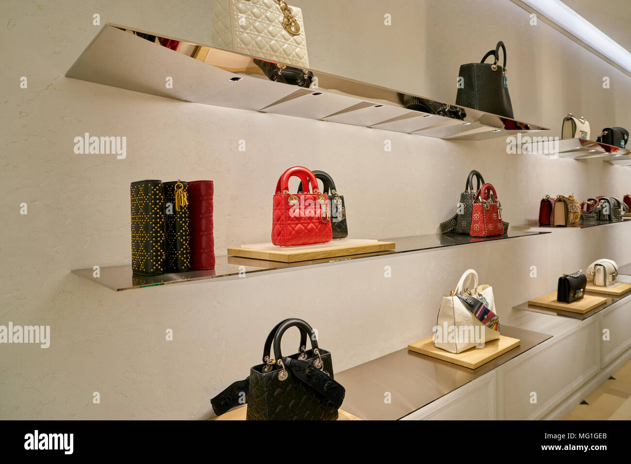 ROME, ITALY - CIRCA NOVEMBER, 2017: inside Louis Vuitton store at a second  flagship store of Rinascente in Rome. Louis Vuitton is a fashion house and  Stock Photo - Alamy