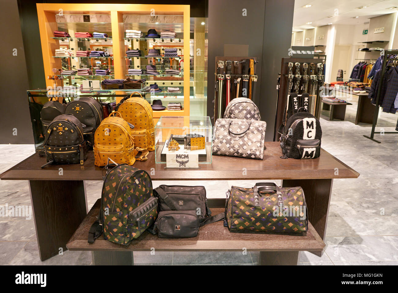 Fendi bags at the Rinascente fashion store in Rome Stock Photo - Alamy