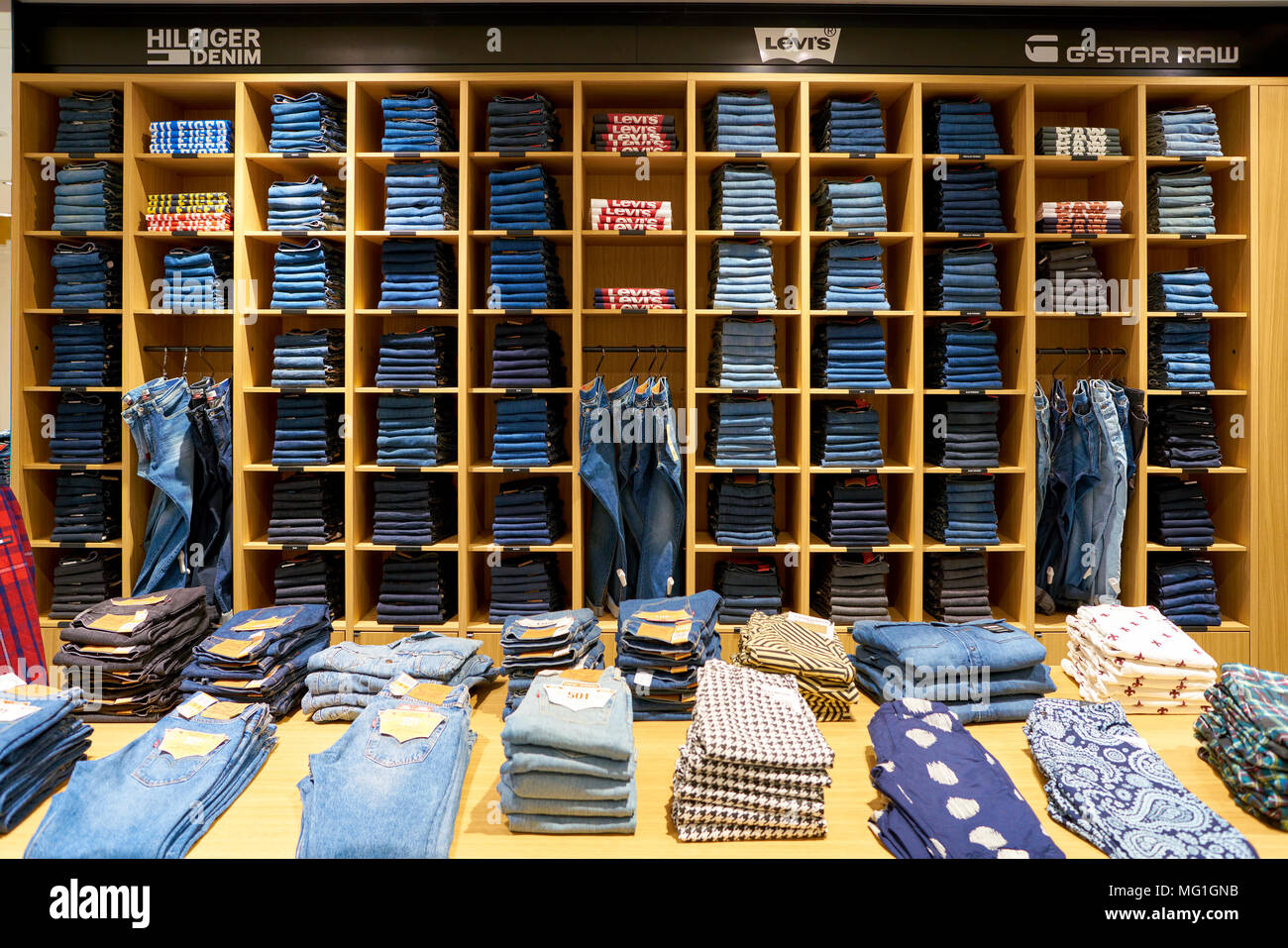 ROME, ITALY - CIRCA NOVEMBER, 2017: Calvin Klein clothing on display at a  second flagship store of Rinascente in Rome Stock Photo - Alamy