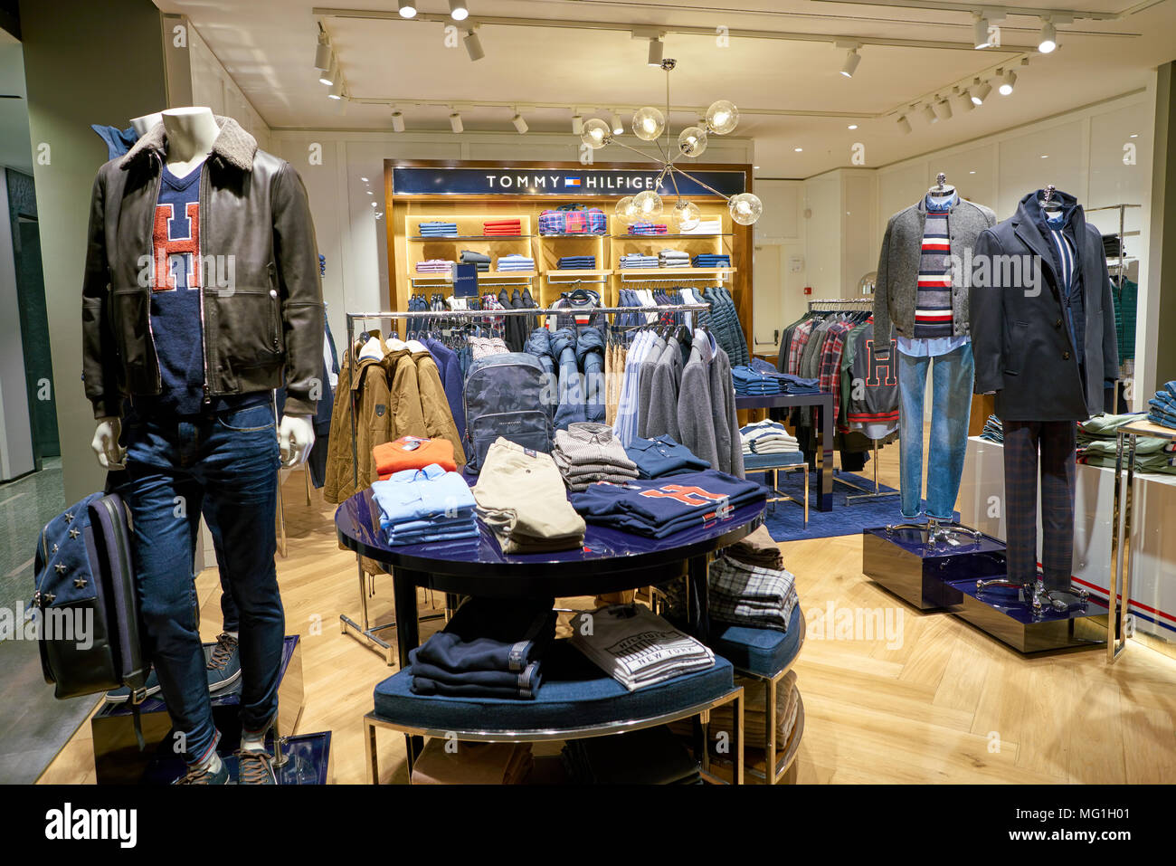 ROME, ITALY - CIRCA NOVEMBER, 2017: clothing on display at a second ...