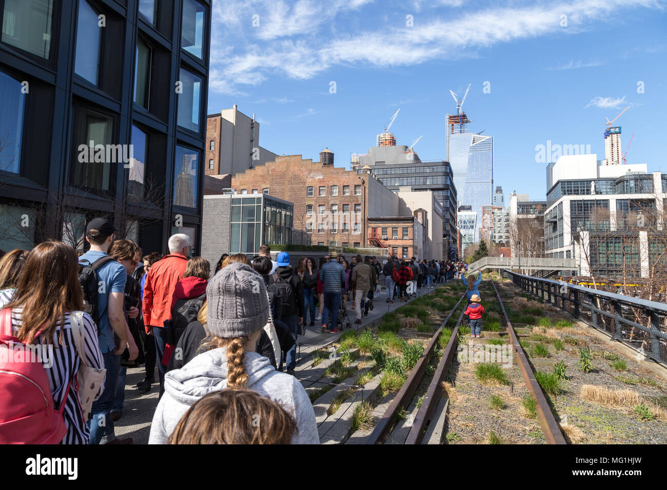 High line park. new york city hi-res stock photography and images - Alamy