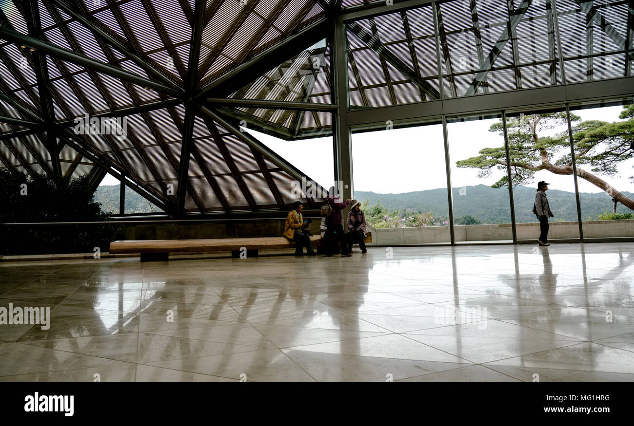 Miho museum near Shigaraki, architect I. M. Pei (1996), Japan Stock Photo -  Alamy