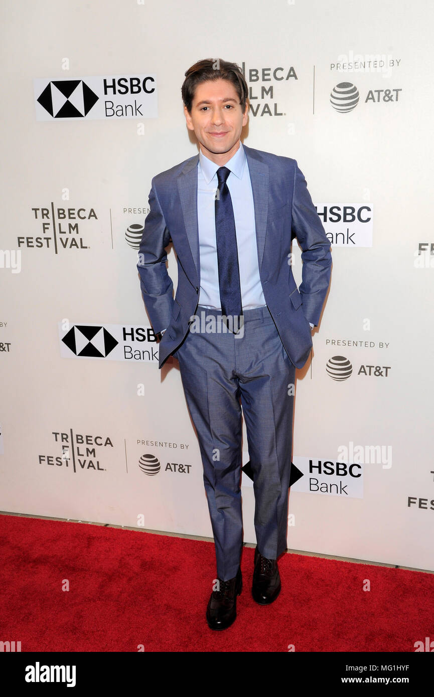 NEW YORK, NY - APRIL 21: Actor Michael Zegen attends the premiere of 'The Seagull' during the 2018 Tribeca Film Festival at BMCC Tribeca PAC on April  Stock Photo