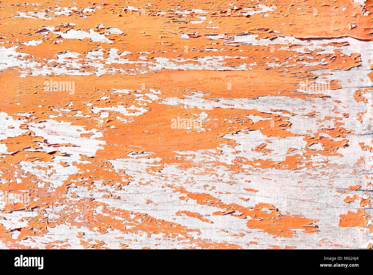 Red Peeling Paint on Wood Texture Background Stock Photo - Alamy