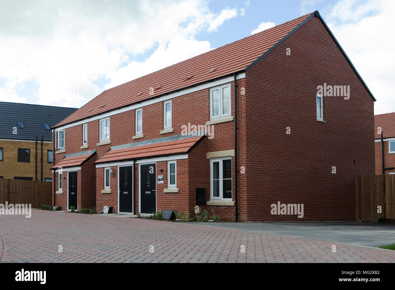 New homes being built in Peterborough, Cambridgeshire Stock Photo Alamy