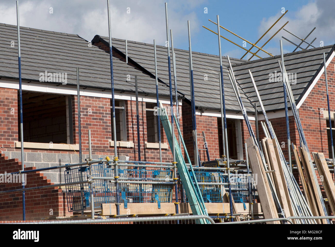 New homes being built in Peterborough, Cambridgeshire Stock Photo Alamy