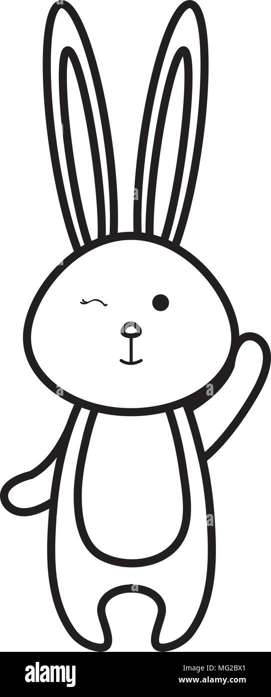 cute rabbit animal character Stock Vector Image & Art - Alamy