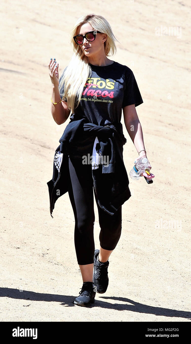 Holly Madison Hiking At Runyon Canyon In Hollywood Hills With A Friend Featuring Holly Madison Where Hollywood Hills California United States When 26 Mar 2018 Credit Wenn Com Stock Photo Alamy