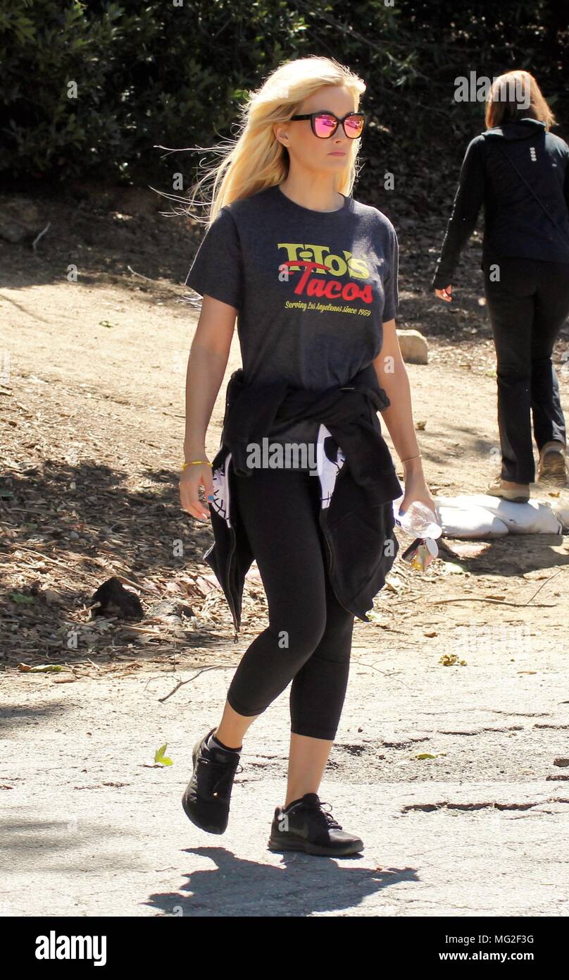 Holly Madison Hiking At Runyon Canyon In Hollywood Hills With A Friend Featuring Holly Madison Where Hollywood Hills California United States When 26 Mar 2018 Credit Wenn Com Stock Photo Alamy
