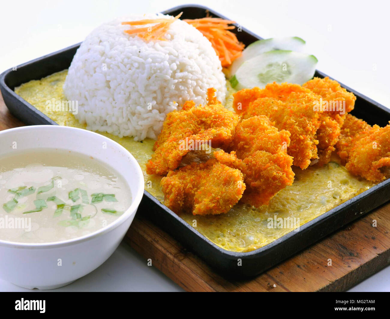 Fried fish in malaysia food Stock Photo