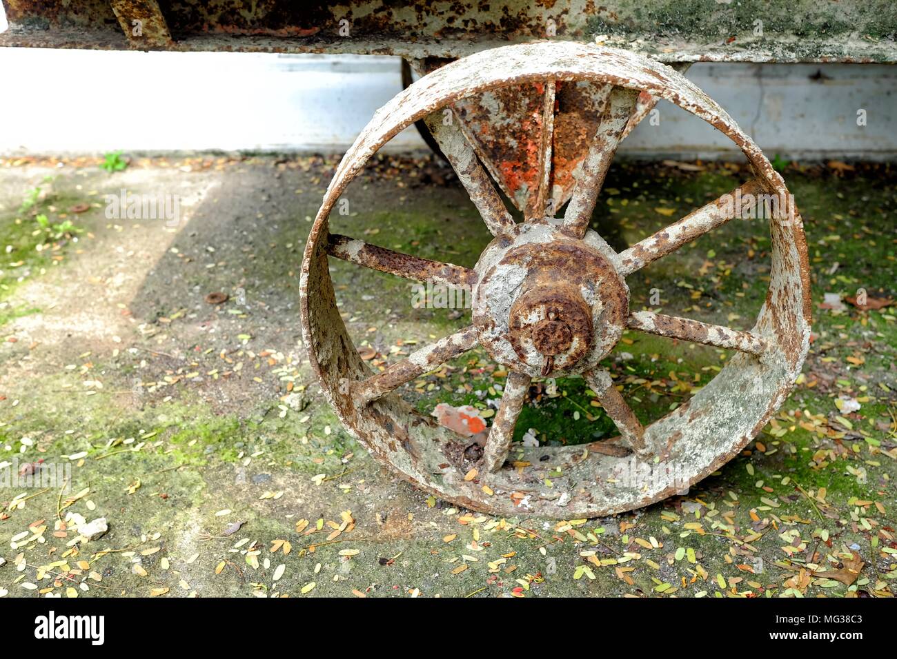 Old iron cart wheels hi-res stock photography and images - Page 3 - Alamy