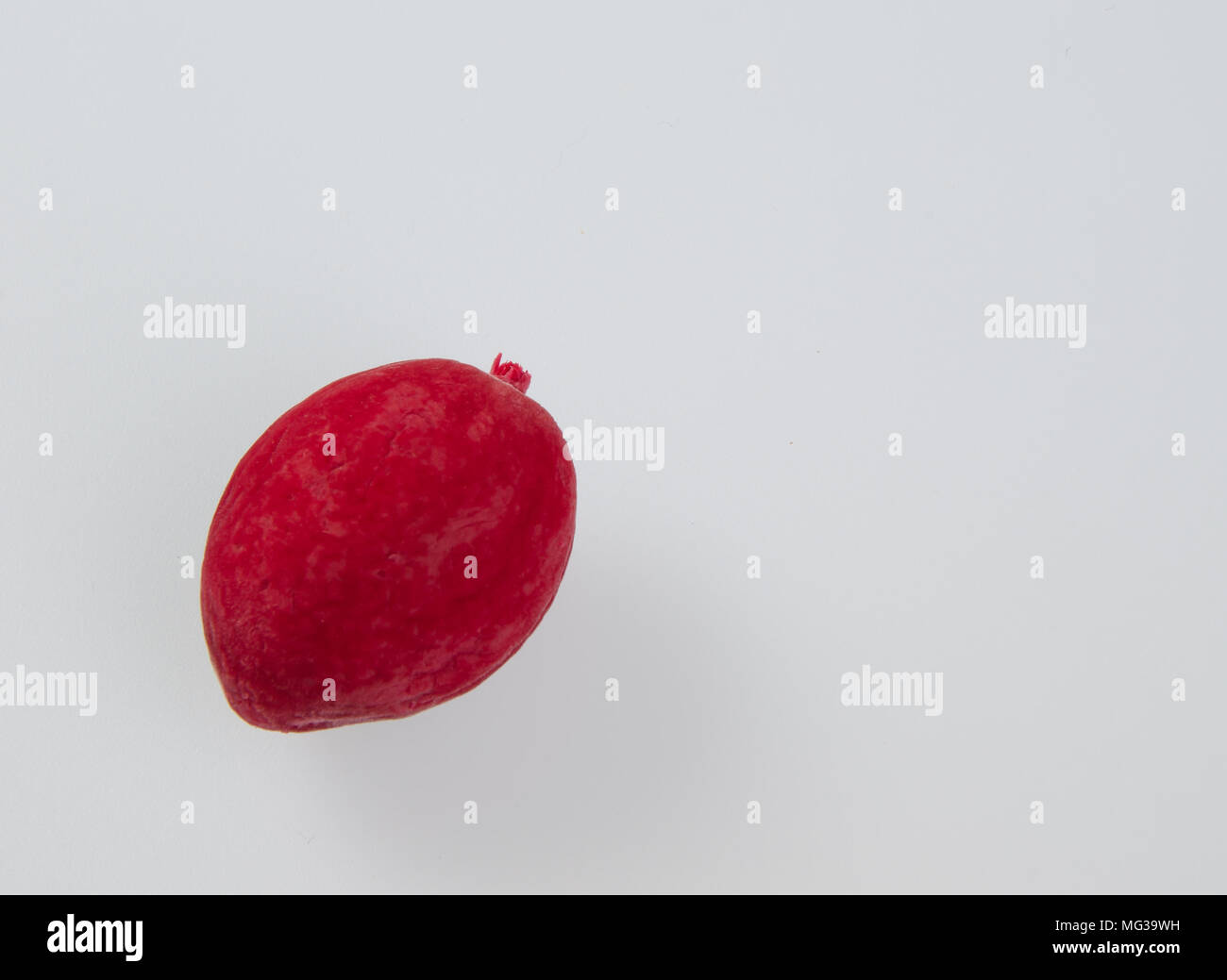 Dried preserved red peach on the background Stock Photo - Alamy