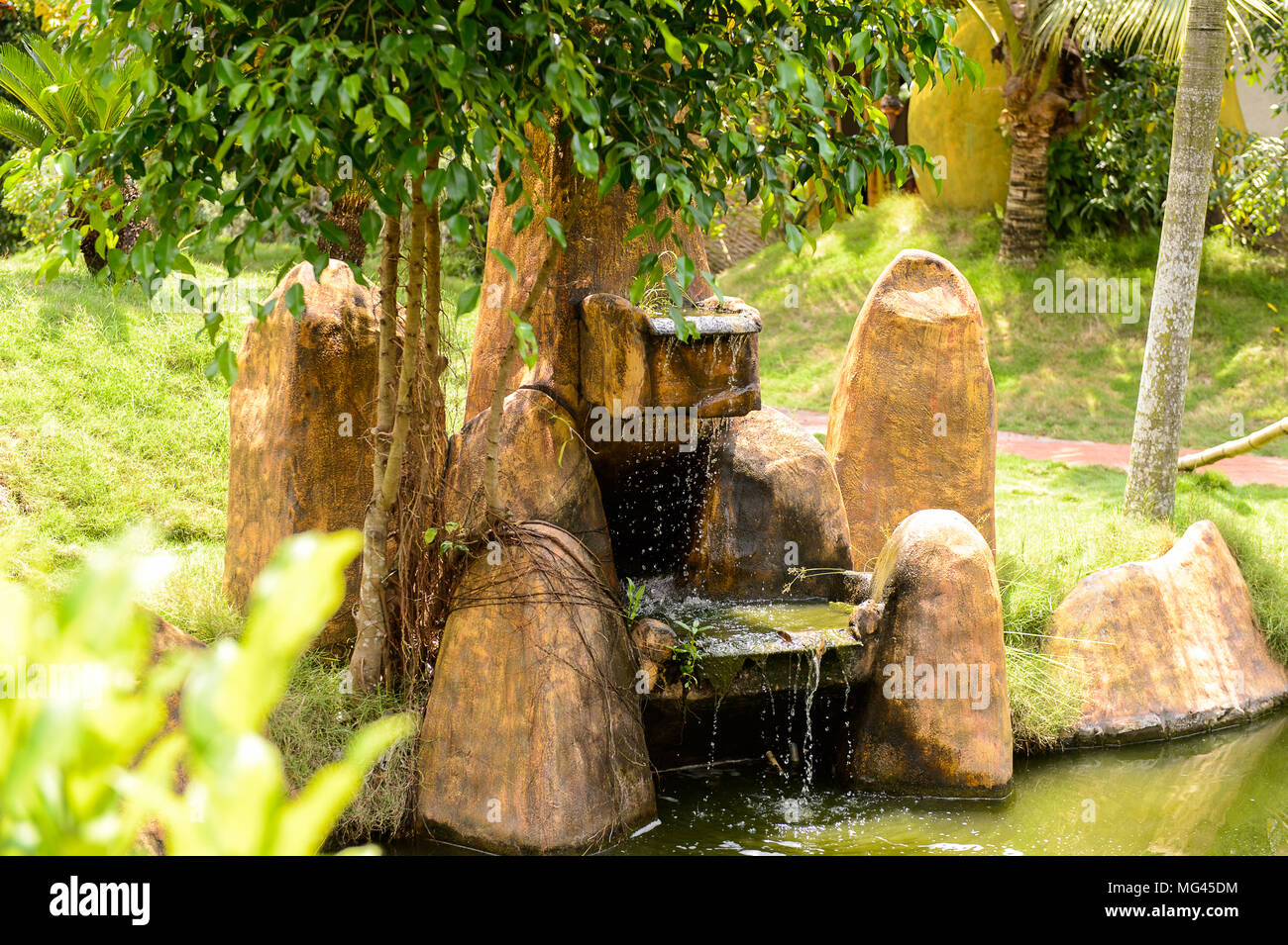 Village the Song Nuoc Mien Tay, one of the islands of the Mekong Delta