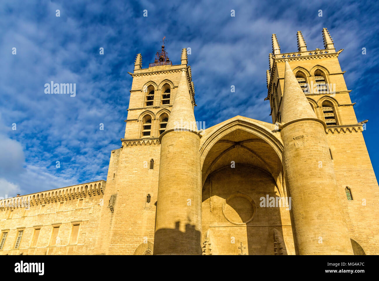 Montpellier Cathedral of Saint Pierre - France, Languedoc-Roussi Stock Photo