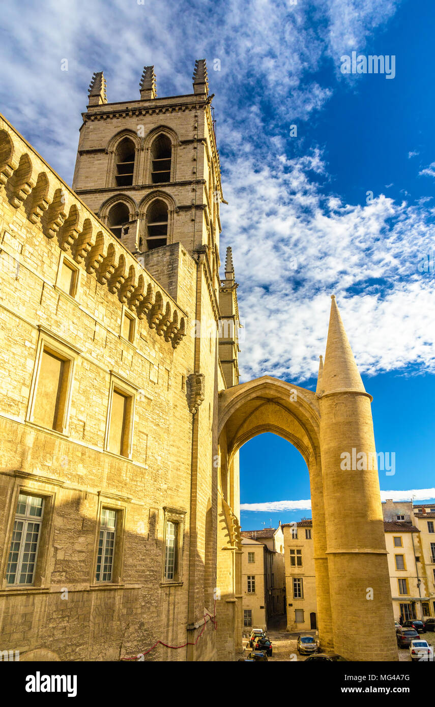 Montpellier Cathedral of Saint Pierre - France, Languedoc-Roussi Stock Photo