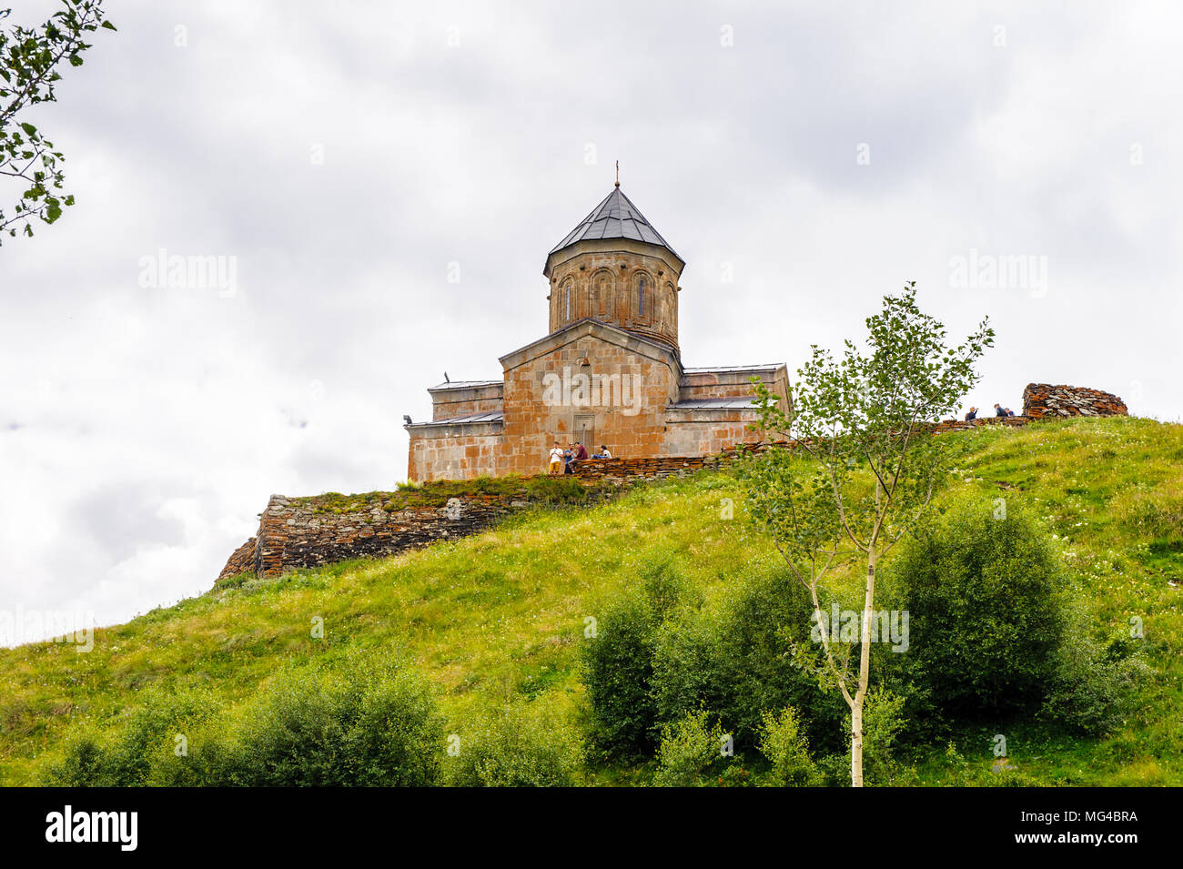 Orthodox monastery on the rock Stock Photo - Alamy