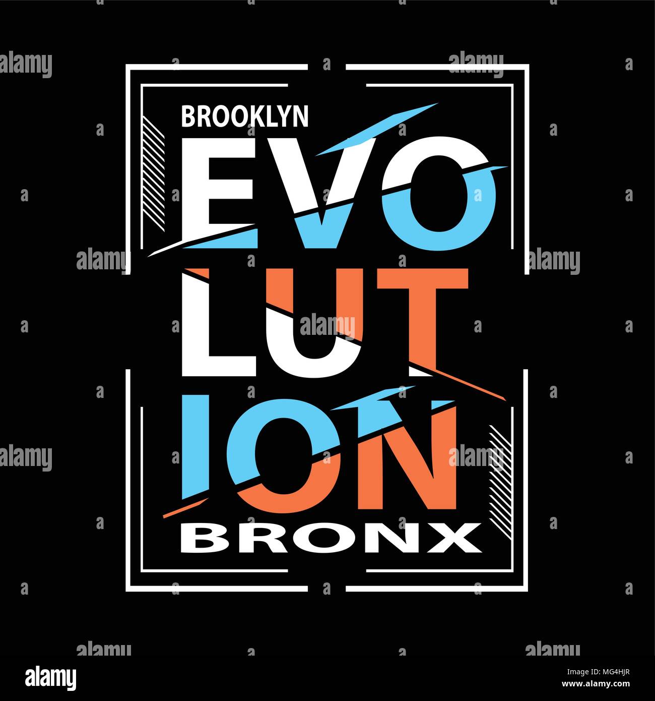 new york brooklyn typography t shirt vector Stock Vector Image & Art ...
