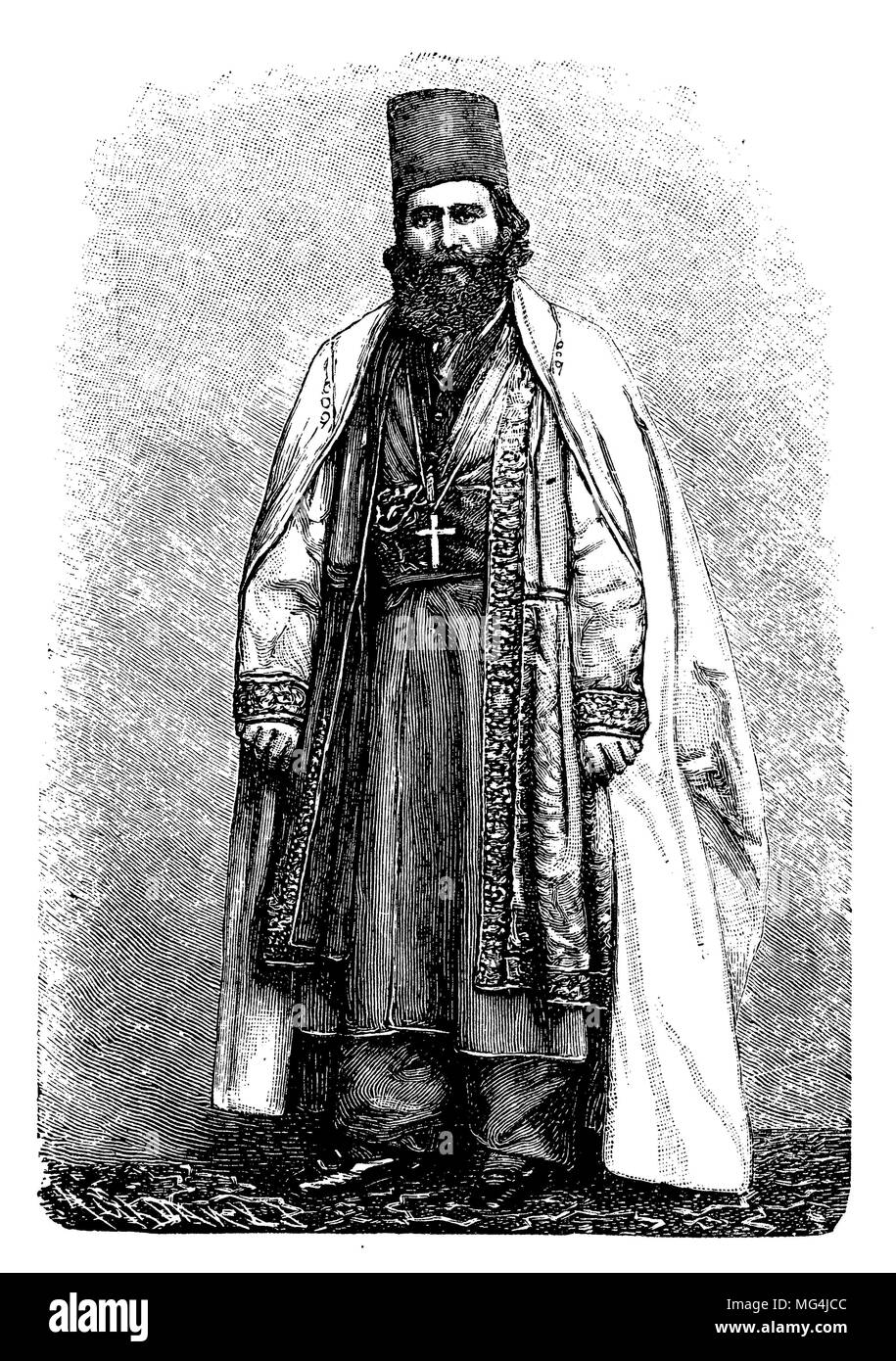 Armenian clergyman,   1904 Stock Photo