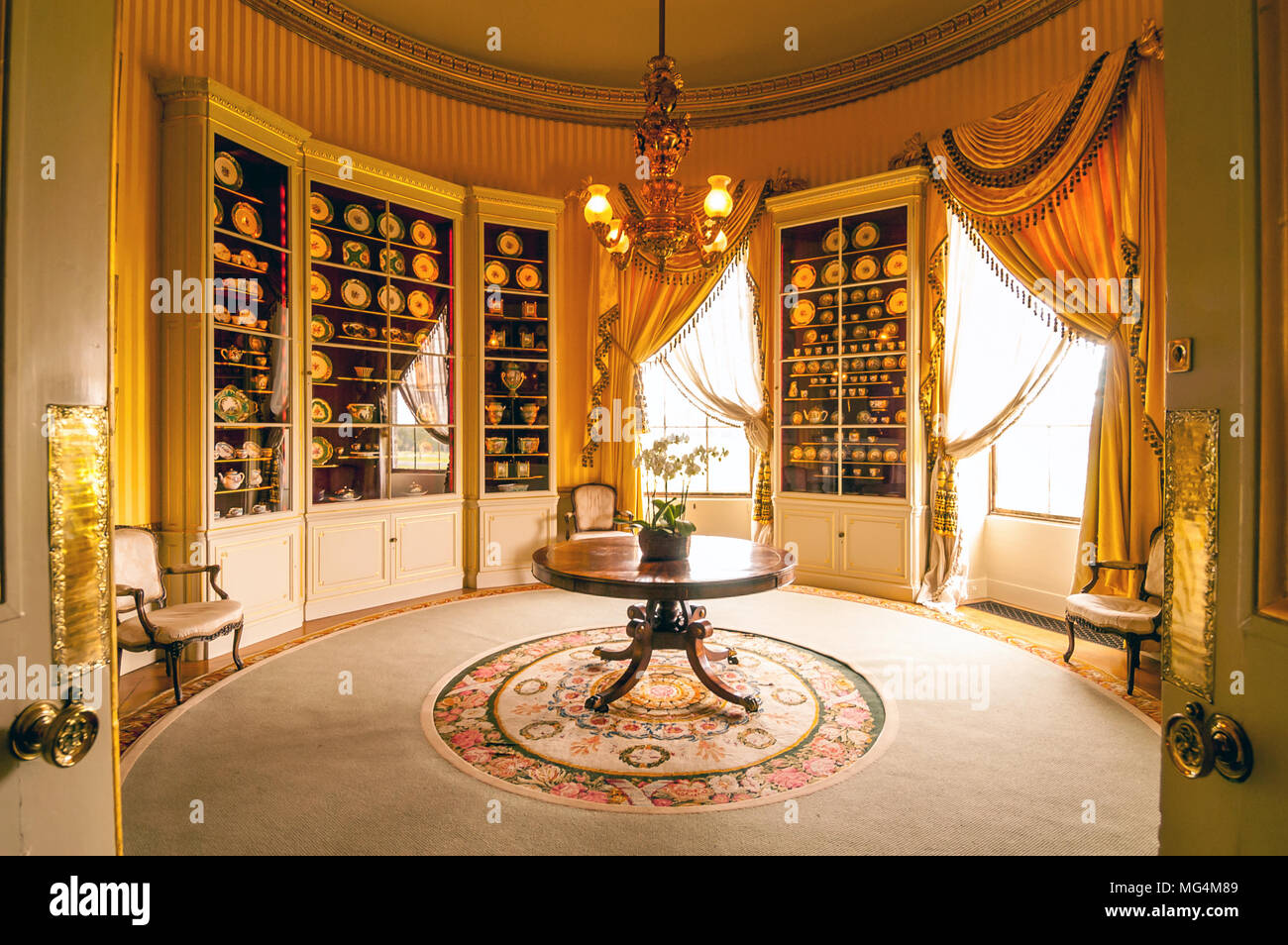 Interior of Goodwood House Stock Photo Alamy