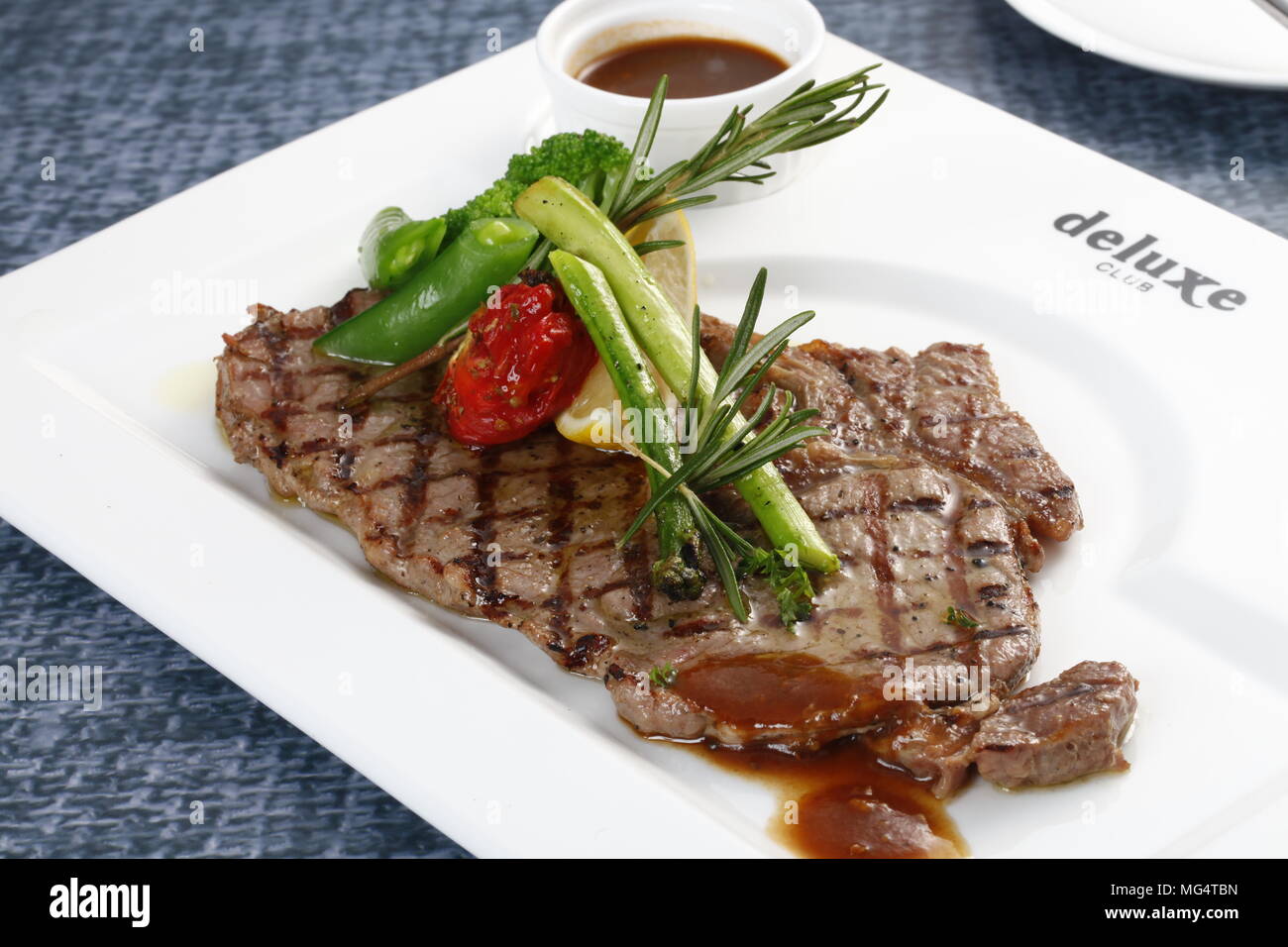 Angus sirloin steak Stock Photo Alamy