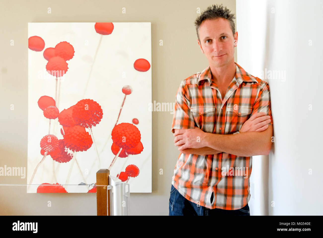 Martin b, entrepreneur and TV presenter, pictured at his home in
