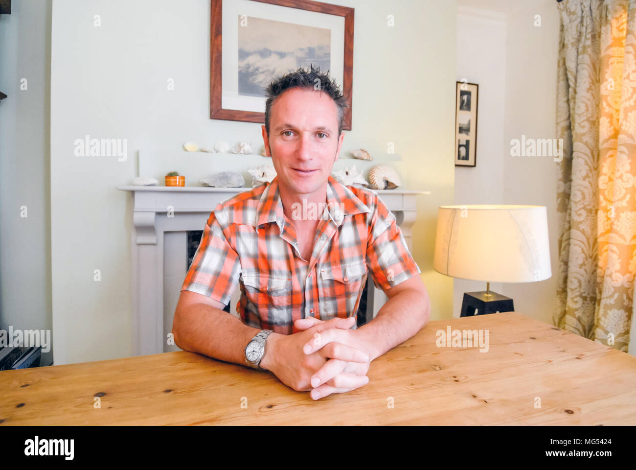 Martin b, entrepreneur and TV presenter, pictured at his home in