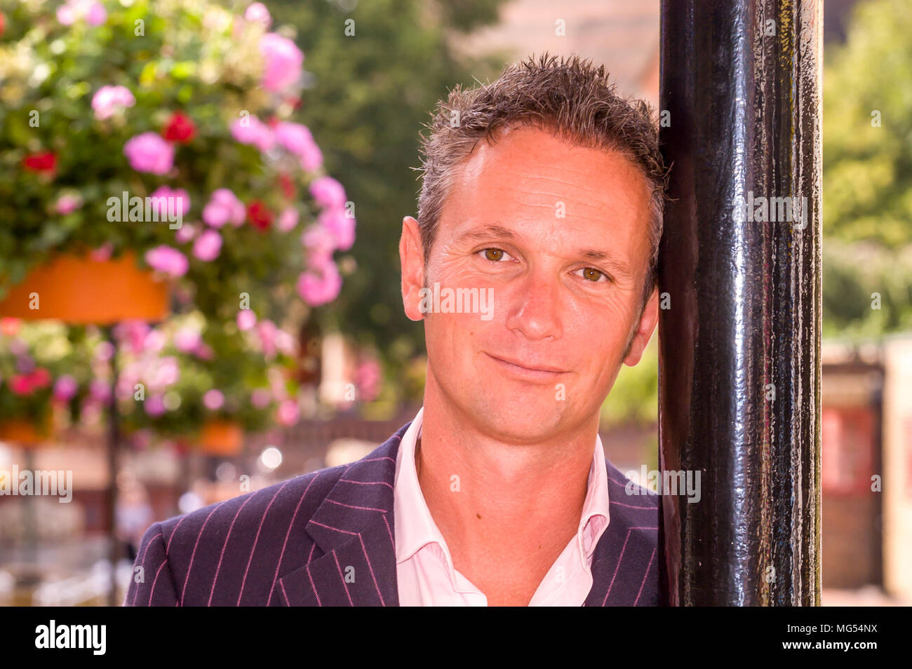 Martin b, entrepreneur and TV presenter, pictured at a restaurant in