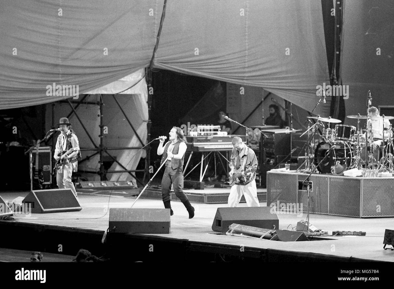 U2 Concert Elland Road 1990/credit Simon Dewhurst for Hickes Stock Photo