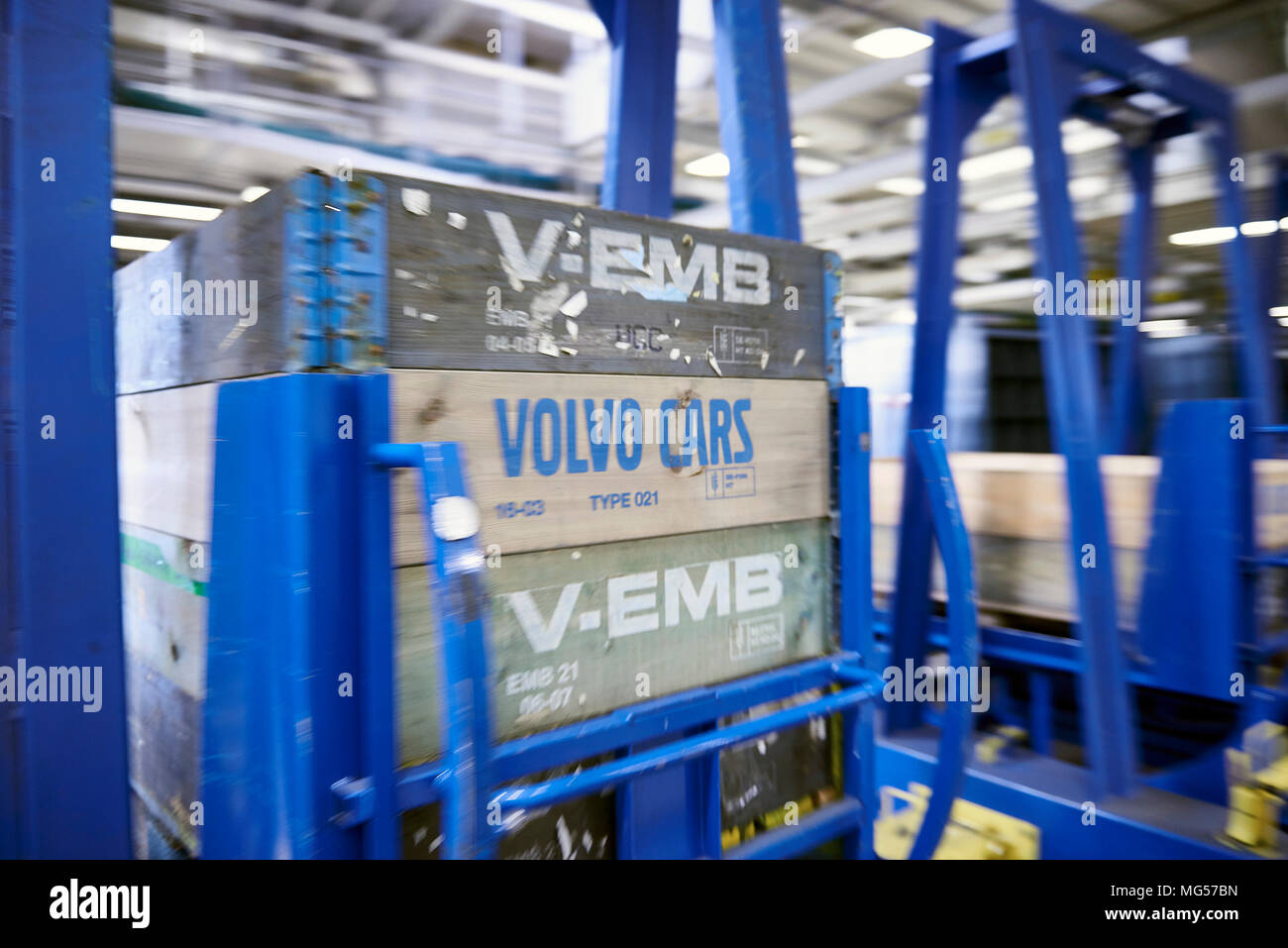 Volvo Car Factory in Torslanda, Gothenburg Stock Photo