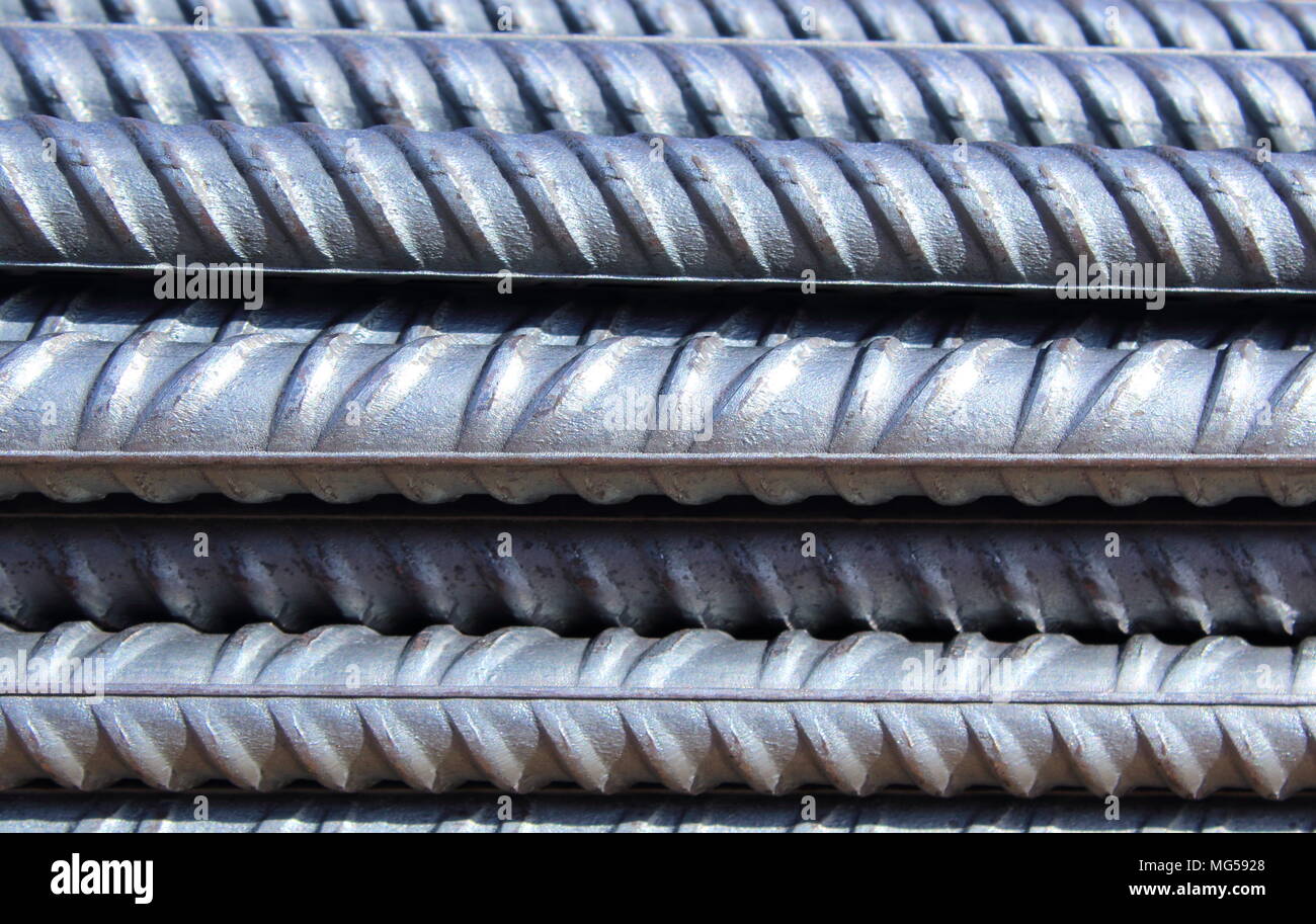 bundle of steel reinforcement bars Stock Photo Alamy