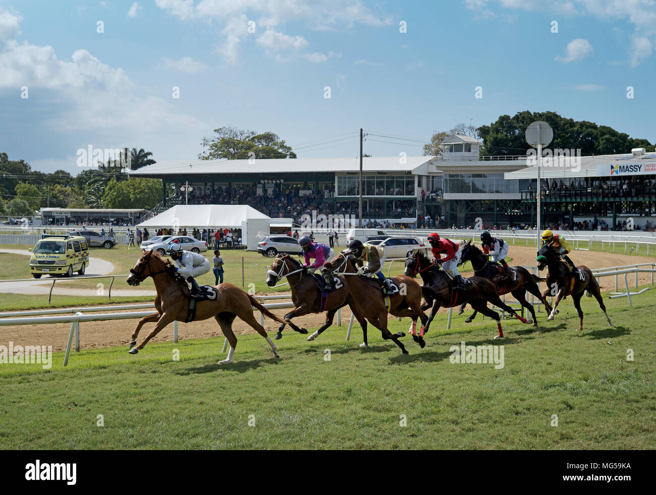 Garrison savannah racetrack in barbados hires stock photography and
