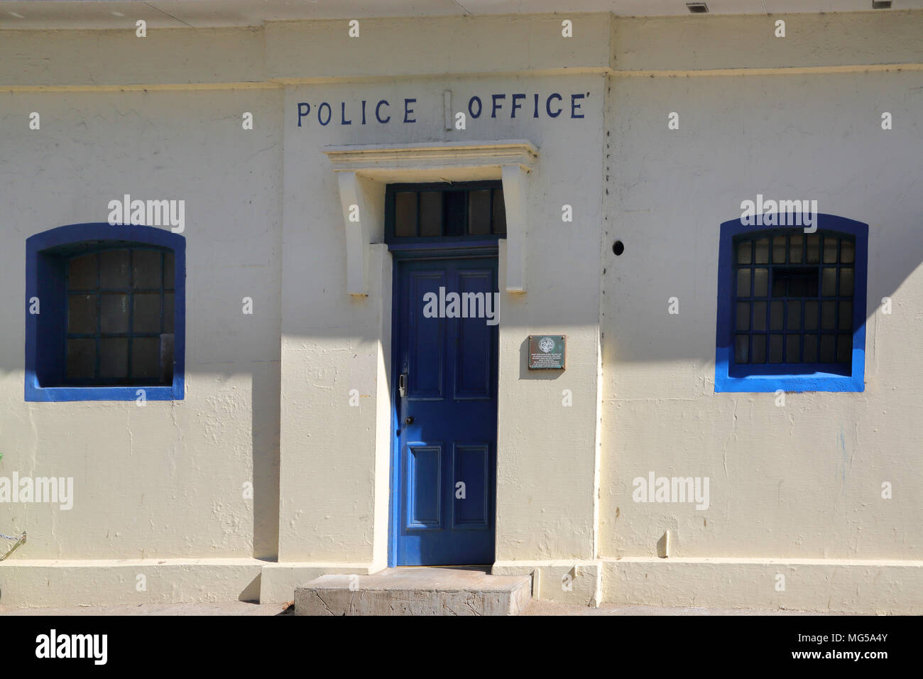 peel police office on the west coast of the Isle of man Stock Photo