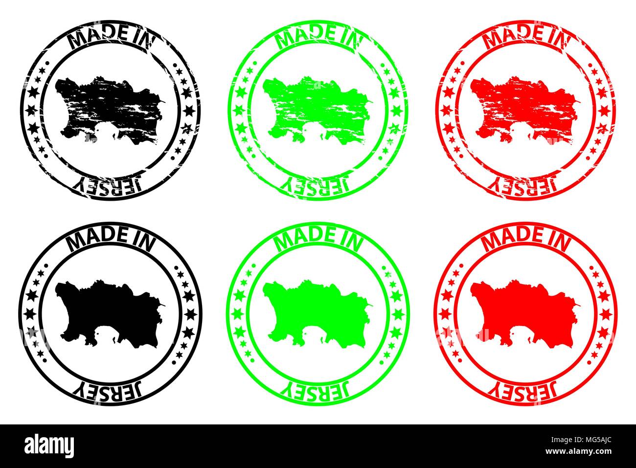 Made in Jersey rubber stamp vector, Jersey map pattern black