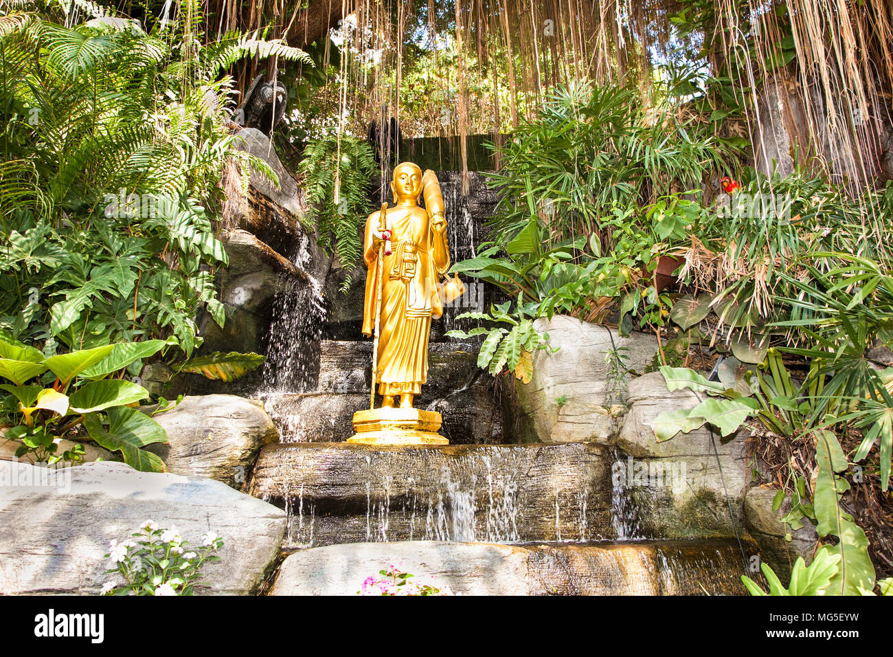 Buddha meditation waterfall hires stock photography and images Alamy