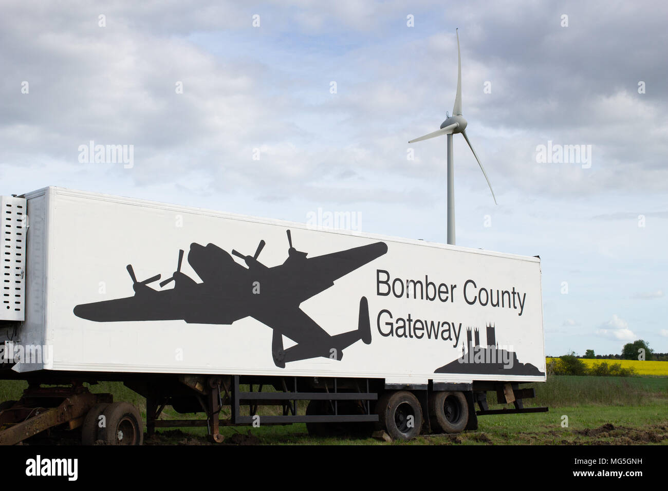 Bomber County Gateway location on the outskirts of Newark on the way to Lincoln just off the A46 dual carriageway where it meets the Newark Road. Stock Photo