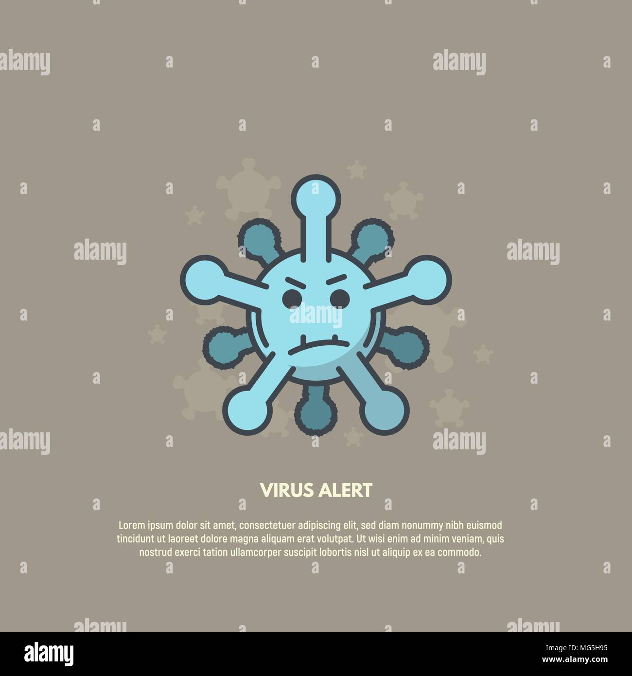 Evil virus concept Stock Vector