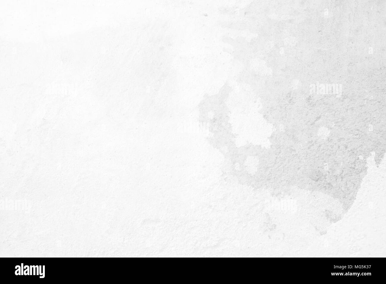 Unfinished White Painting on Concrete Wall Texture Background Stock