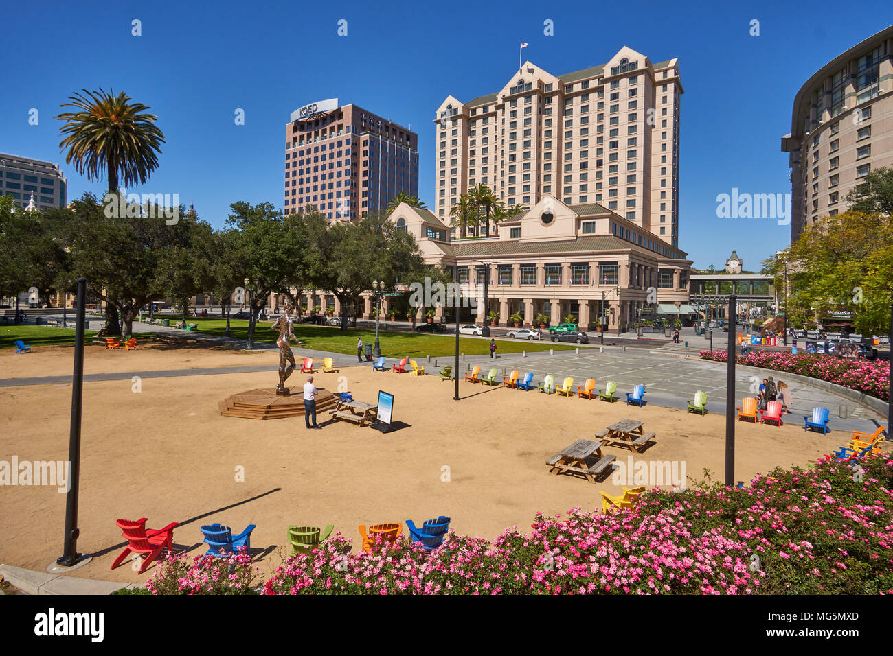 Downtown San Jose Stock Photo - Alamy