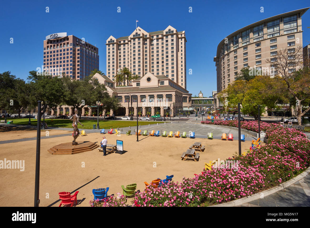 Downtown San Jose Stock Photo - Alamy