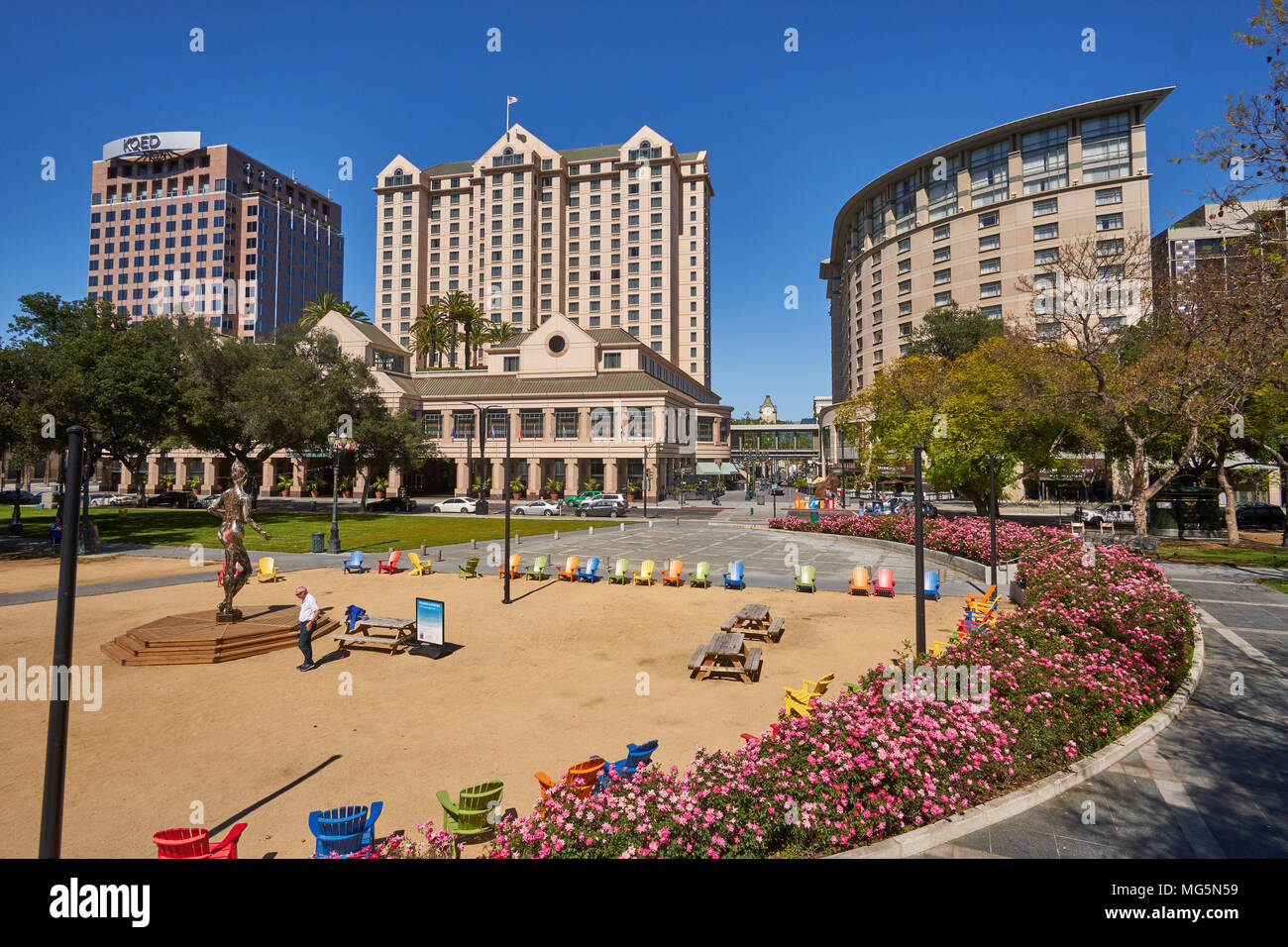 Downtown San Jose Stock Photo - Alamy