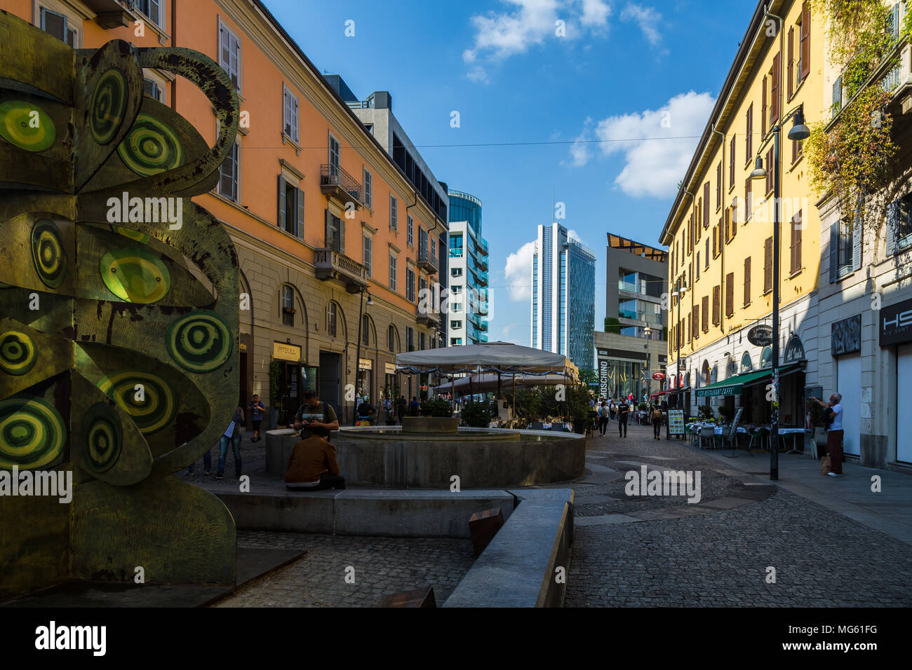 Corso Como, Milan, Italy Stock Photo