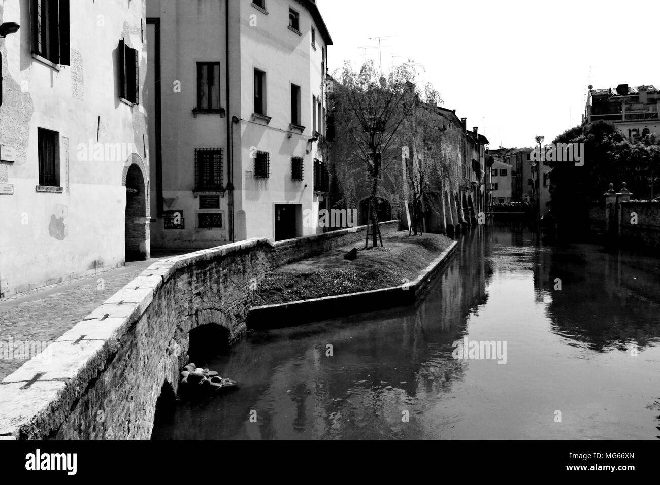 Treviso street Italy Stock Photo