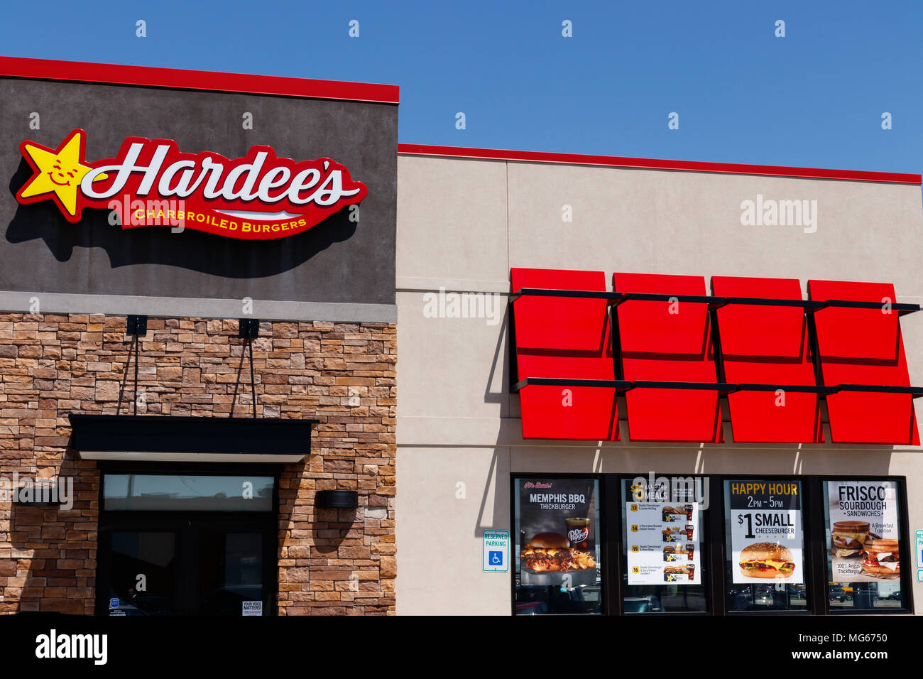 Anderson Circa April 2018 Hardee's Retail Location. Hardee's and
