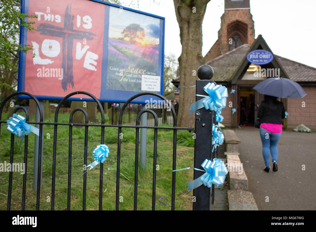 The Funeral of eight years old Mylee Billingham held at St James Parish