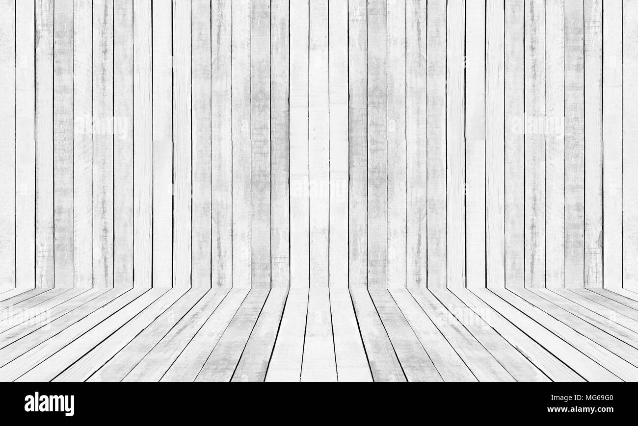 White floor and wall Wood Pattern background Stock Photo - Alamy