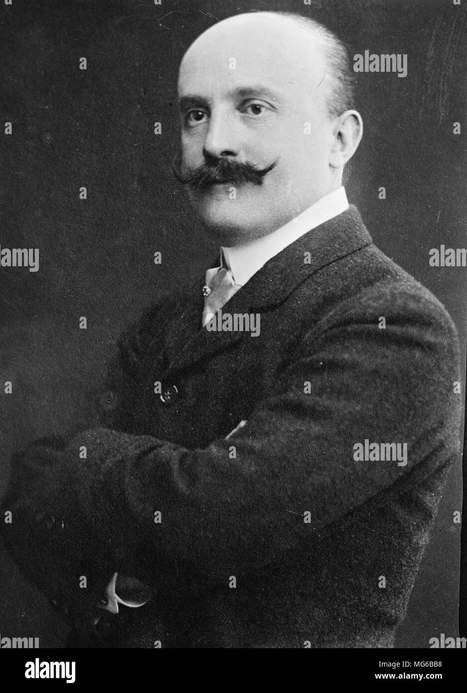 Joseph Caillaux, Joseph-Marie–Auguste Caillaux (1863 – 1944) French politician of the Third Republic. Stock Photo
