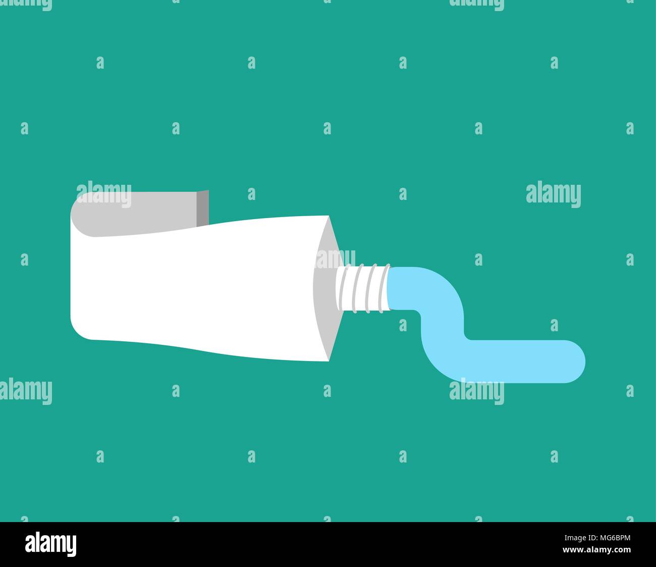 Tube Toothpaste isolated. Brush your teeth. Toothpaste vector