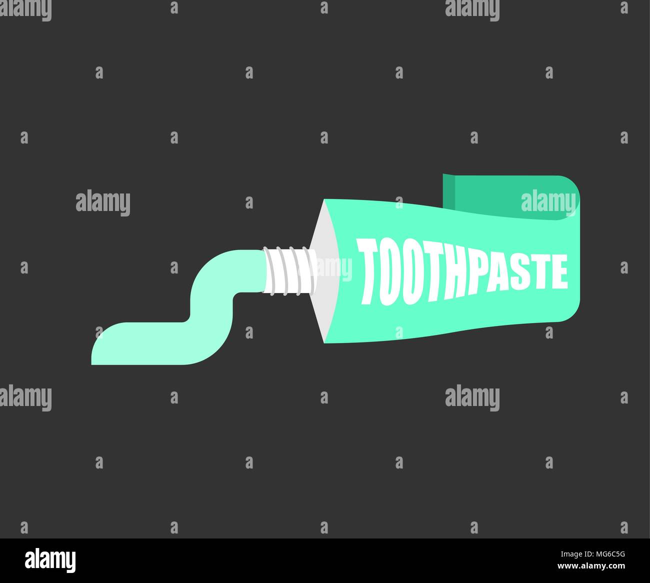 Tube Toothpaste isolated. Brush your teeth. Toothpaste vector