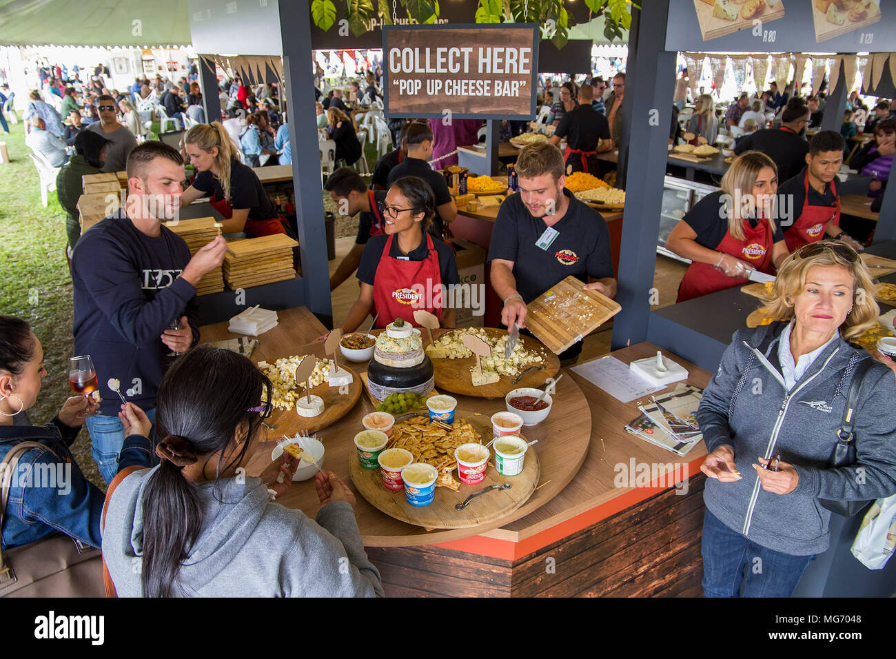 Stellenbosch, South Africa. 27th Apr, 2018. People visit the weeklong